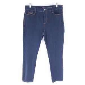NYDJ Women Jean Lift Tuck Ankle High Rise Blue Size 16 (34x27) - made in USA